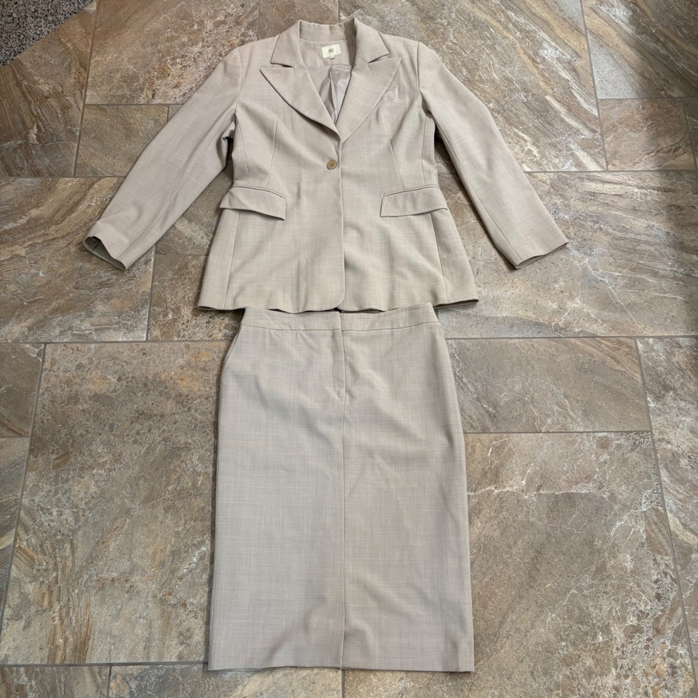 Oasis‎ Skirt Suit Set Career Professional Business Women's UK 16 EUR 42 US 12